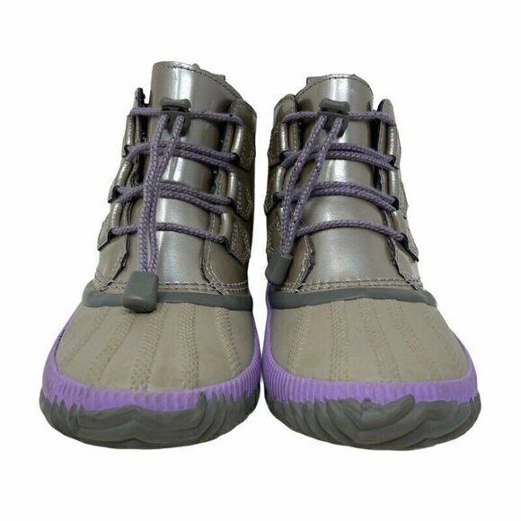 Sorel Out N About Ankle Duck Boots Metallic 5 - Picture 3 of 9